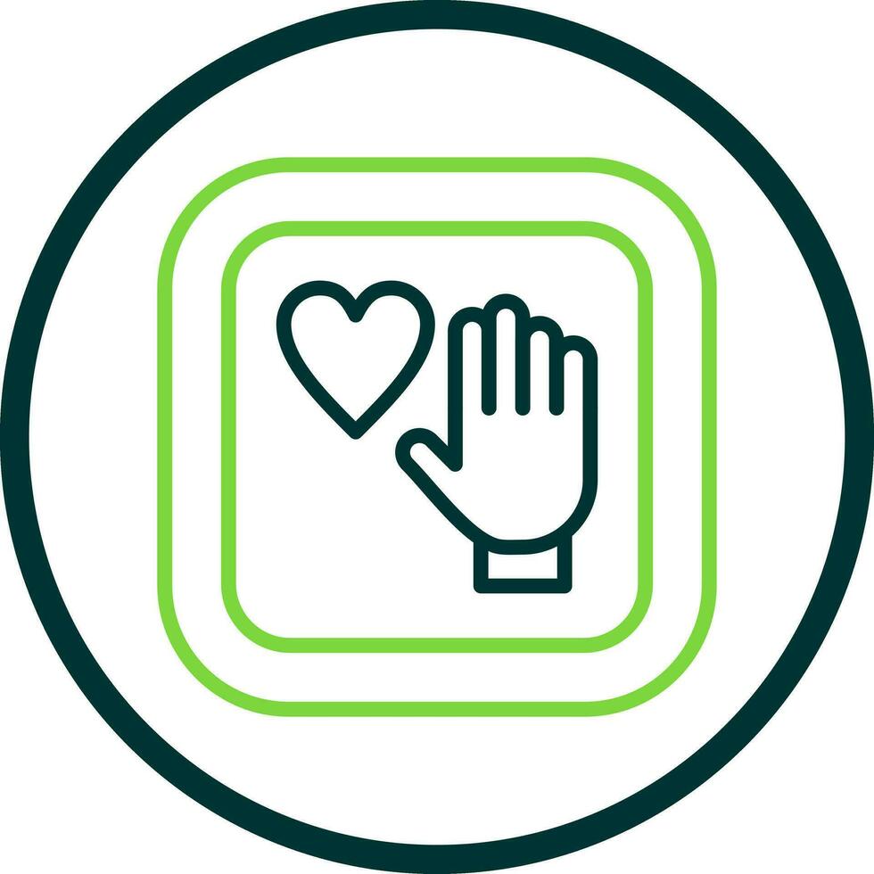 Palm Of Hand Vector Icon Design