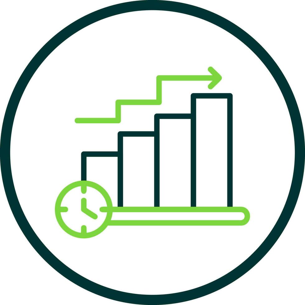 Bar Chart Vector Icon Design