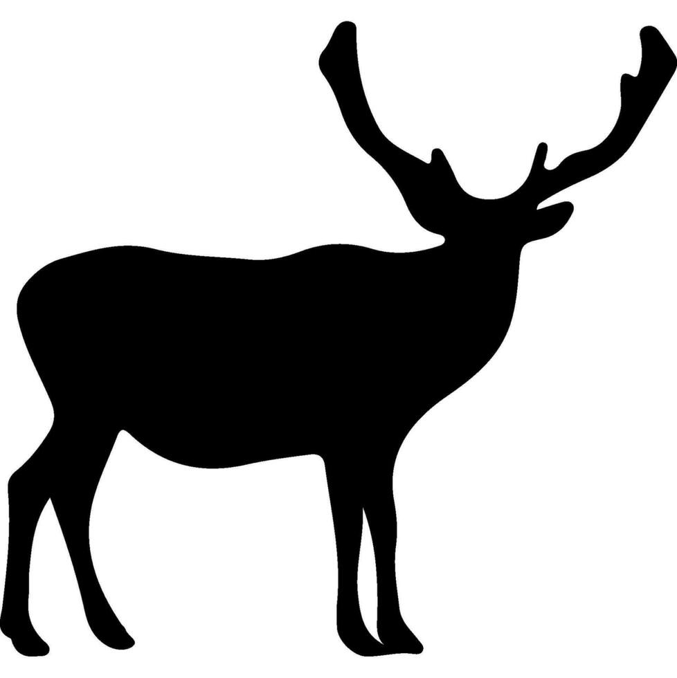 Elk Black Silhouette vector