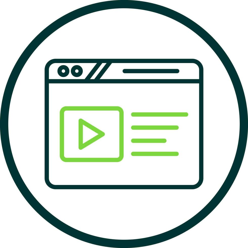 Video Web Vector Icon Design