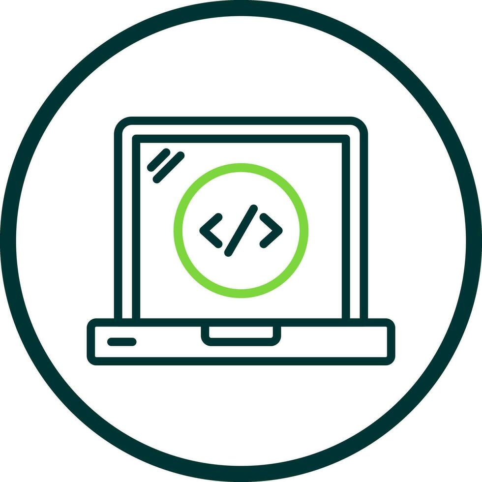 Web Coding Vector Icon Design