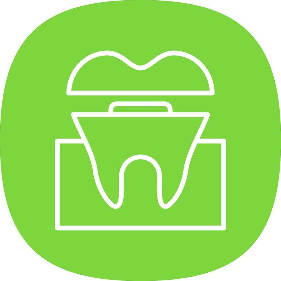Dental Crown Vector Icon Design