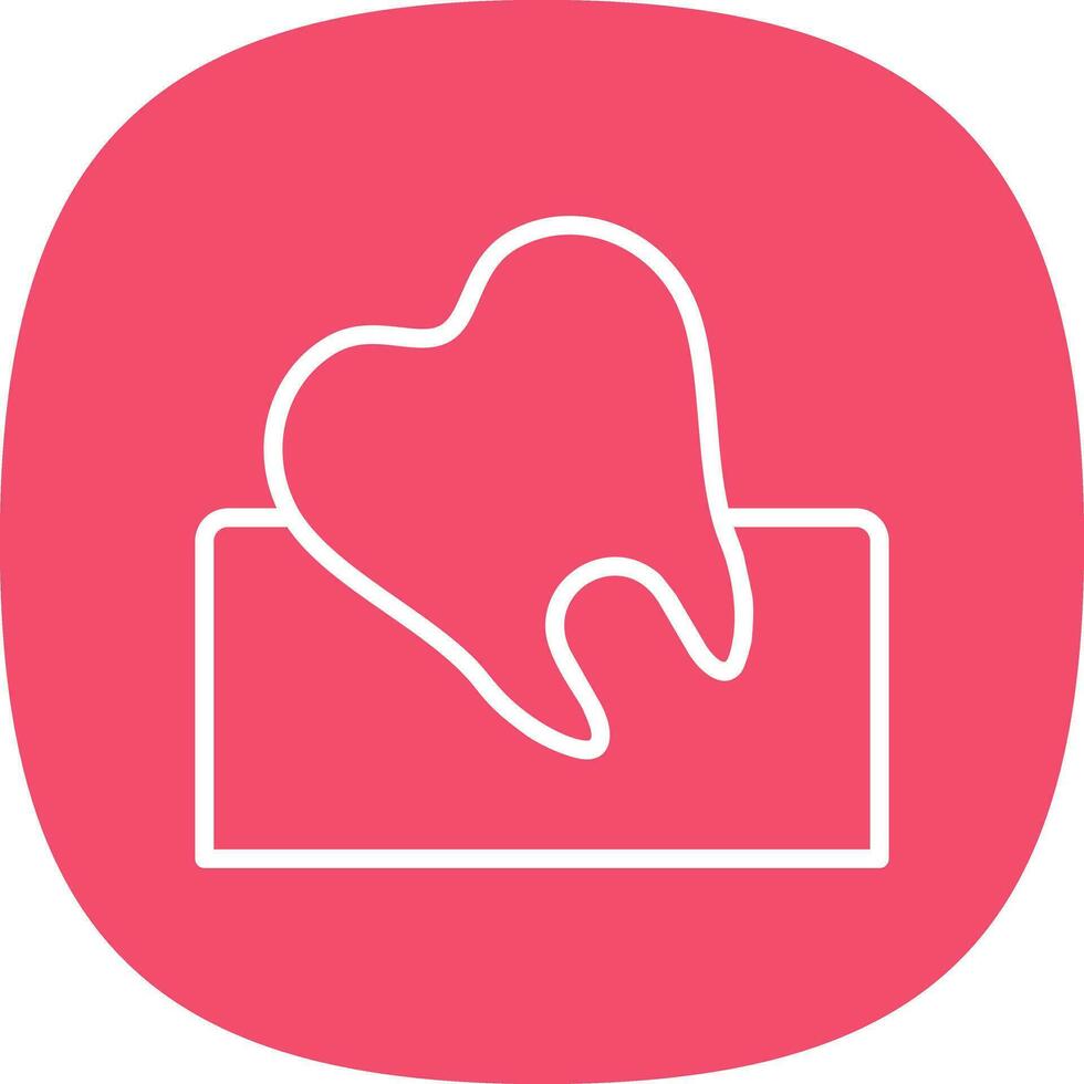 Wisdom Tooth Vector Icon Design