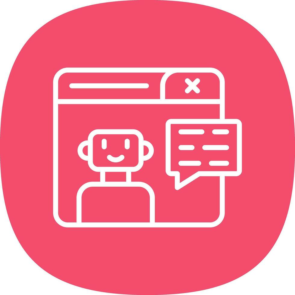 Chatbot Vector Icon Design