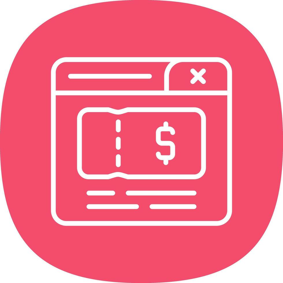 Ticket Vector Icon Design