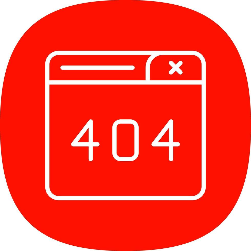 Diseño de icono de vector de error 404