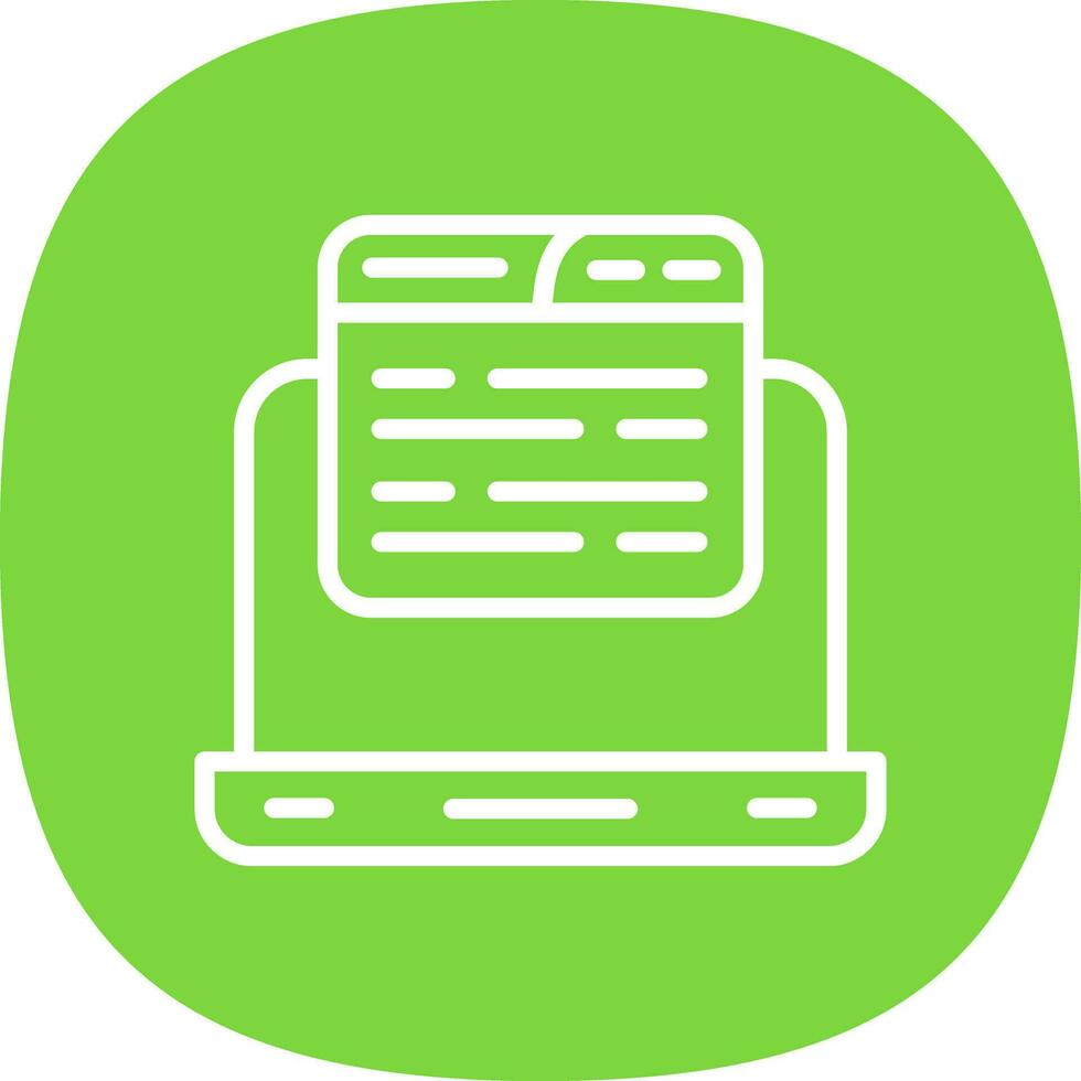 Laptop Vector Icon Design