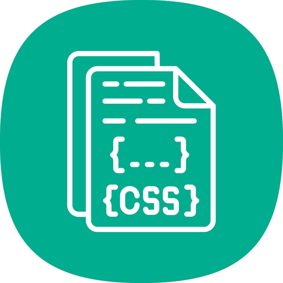 diseño de icono de vector de archivo css