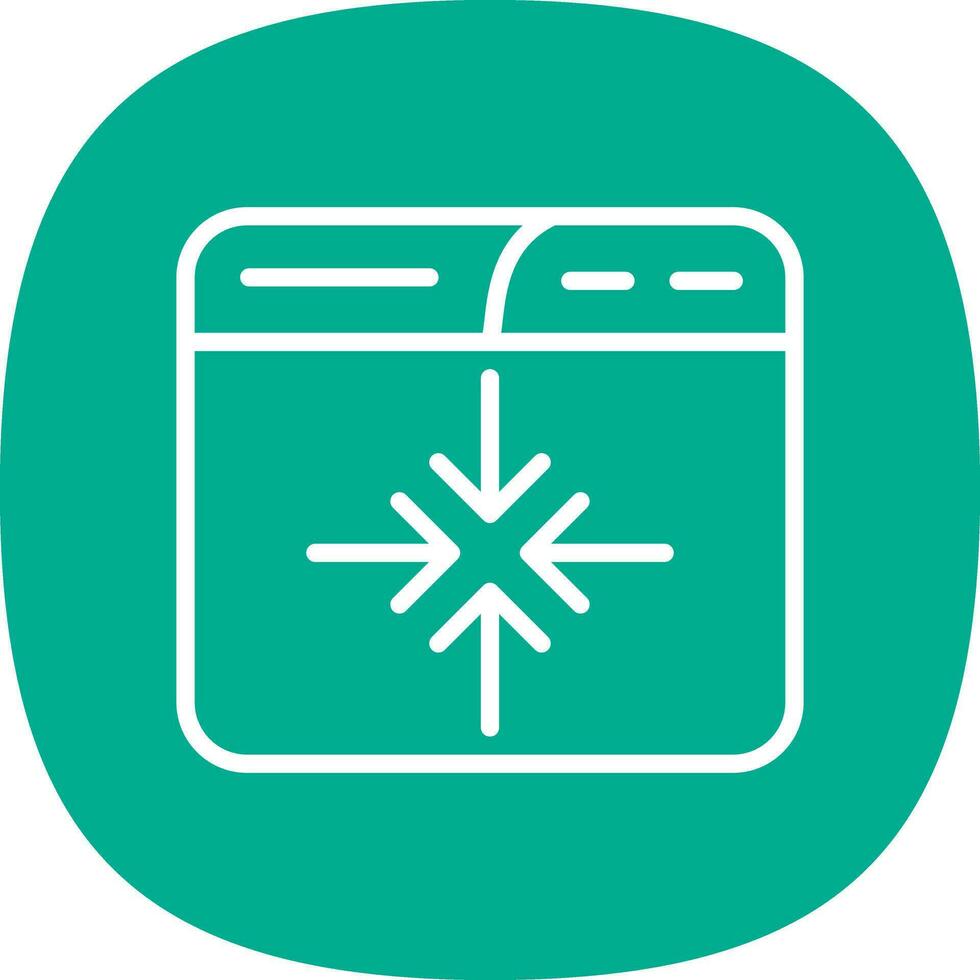 Minimize Vector Icon Design
