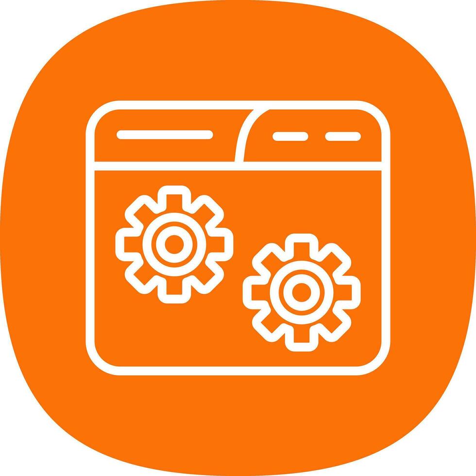 Website Setting Vector Icon Design