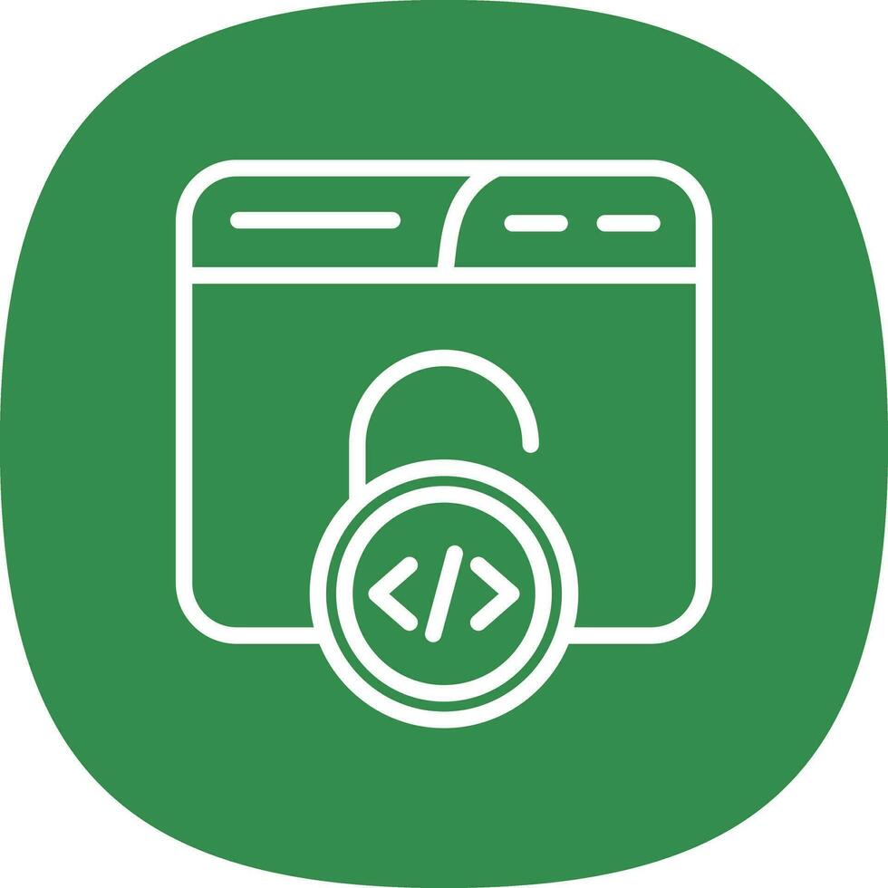 Unsecured Vector Icon Design