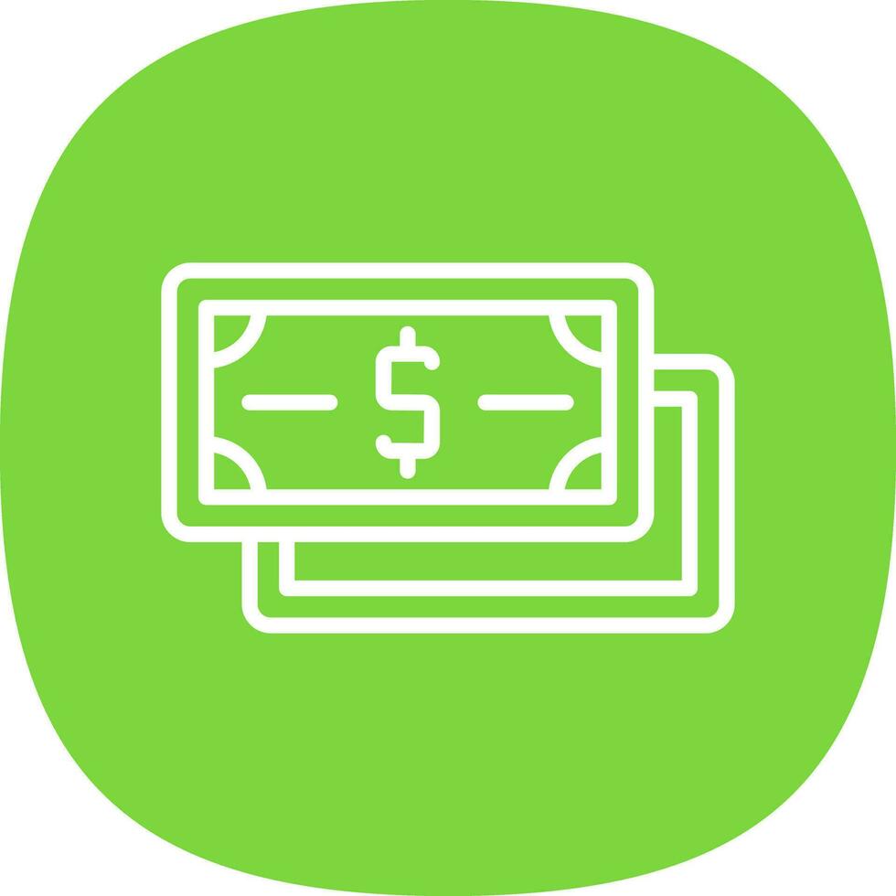 Dollar Note Vector Icon Design