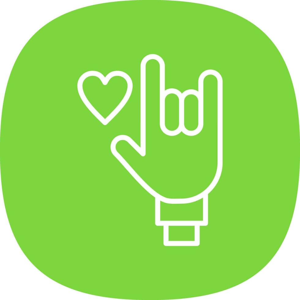 Rock On Vector Icon Design