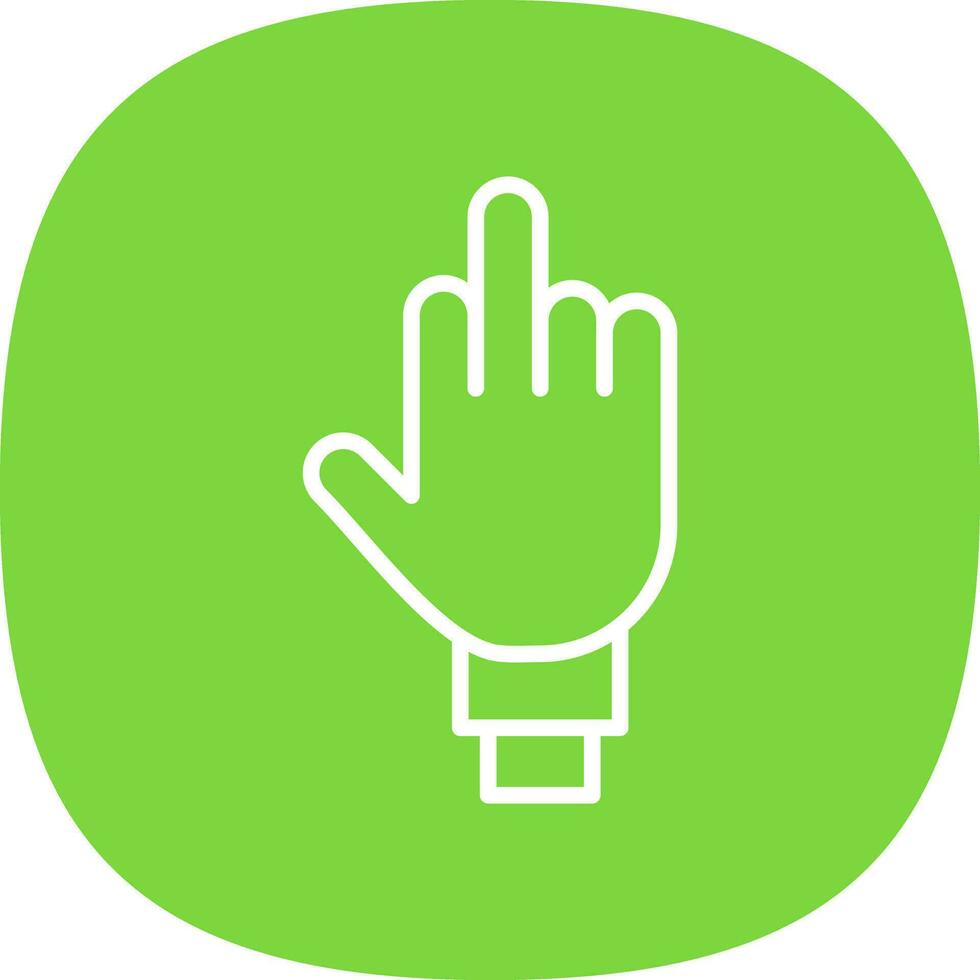 Middle Finger Vector Icon Design