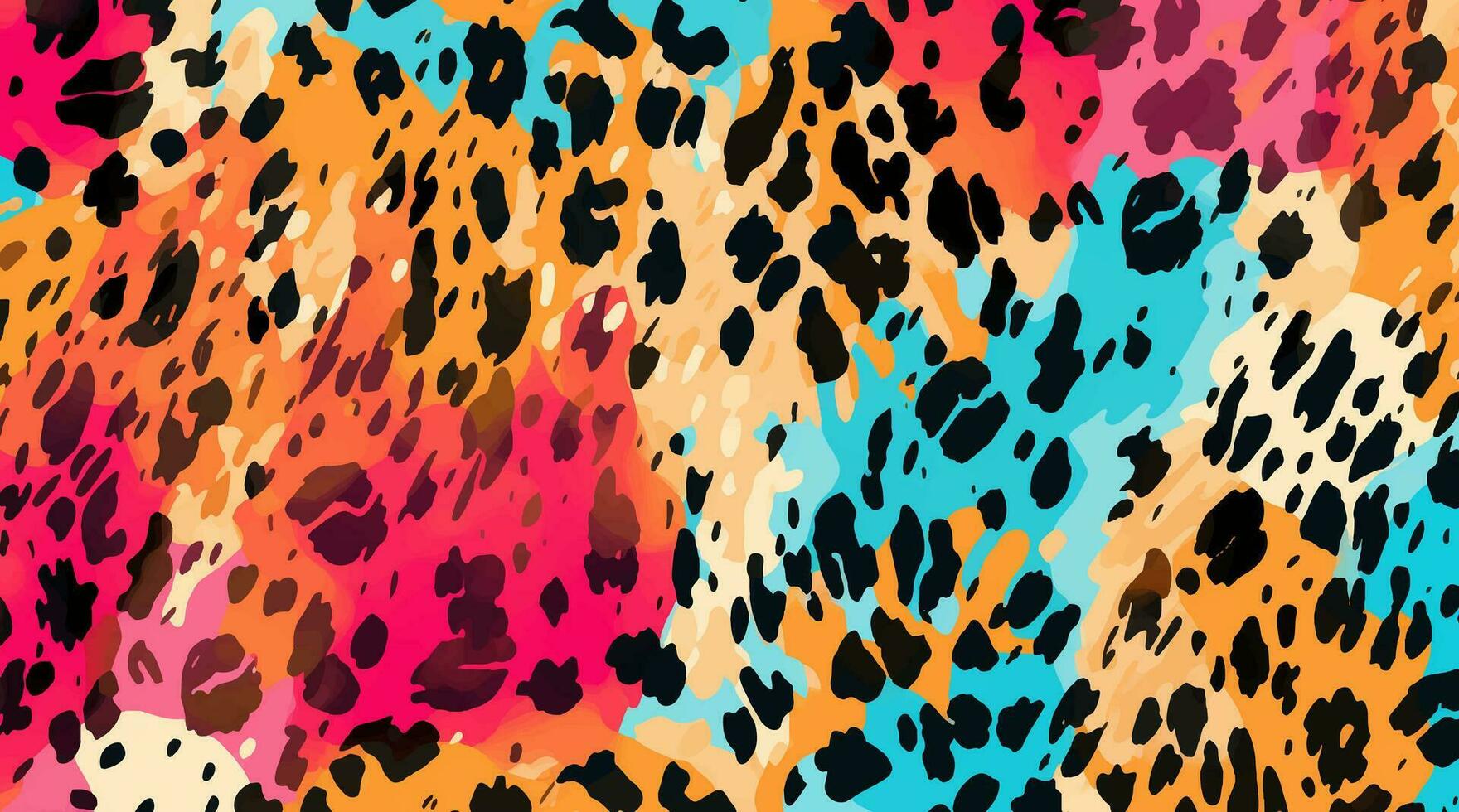 colorful leopard pattern texture, colorful Camouflage leopard vector, leopard fur texture or abstract pattern are designed for use in textile,wallpaper,fabric, clothing,Batik,background,Embroidery vector