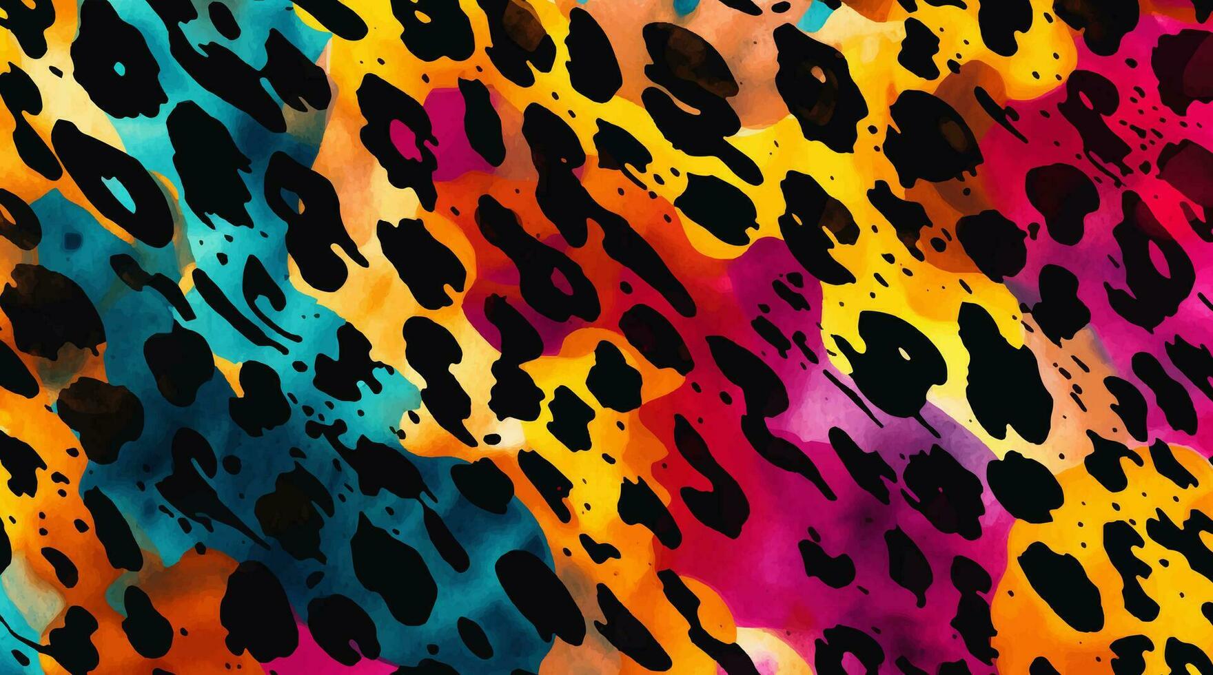 colorful leopard pattern texture, colorful Camouflage leopard vector, leopard fur texture or abstract pattern are designed for use in textile,wallpaper,fabric, clothing,Batik,background,Embroidery vector