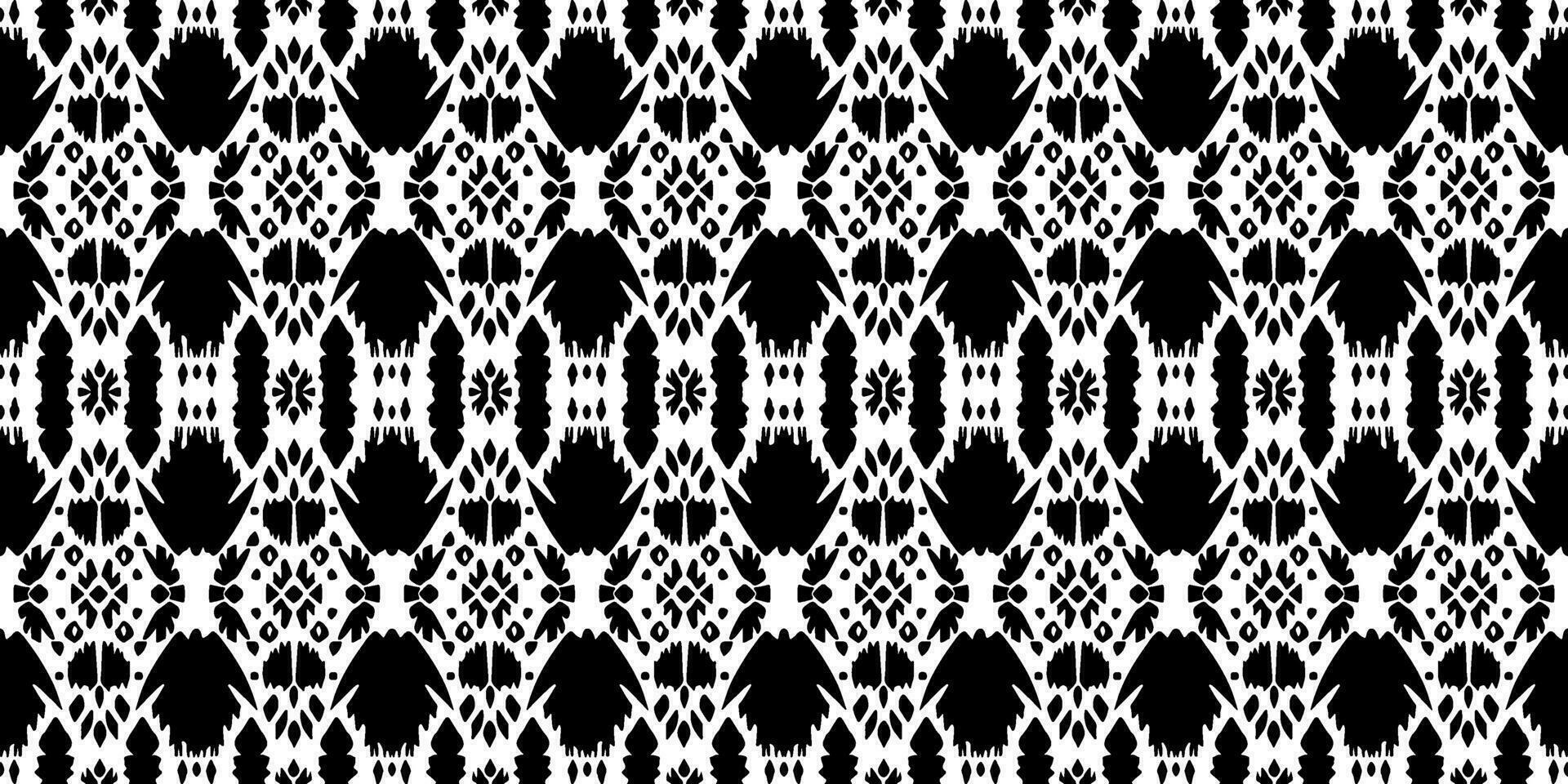 Seamless batik pattern, Seamless floral batik pattern, and Seamless motif pattern resemble ethnic boho, Aztec, and ikat styles. designed for use in satin, wallpaper, fabric, curtain, carpet, Batik vector