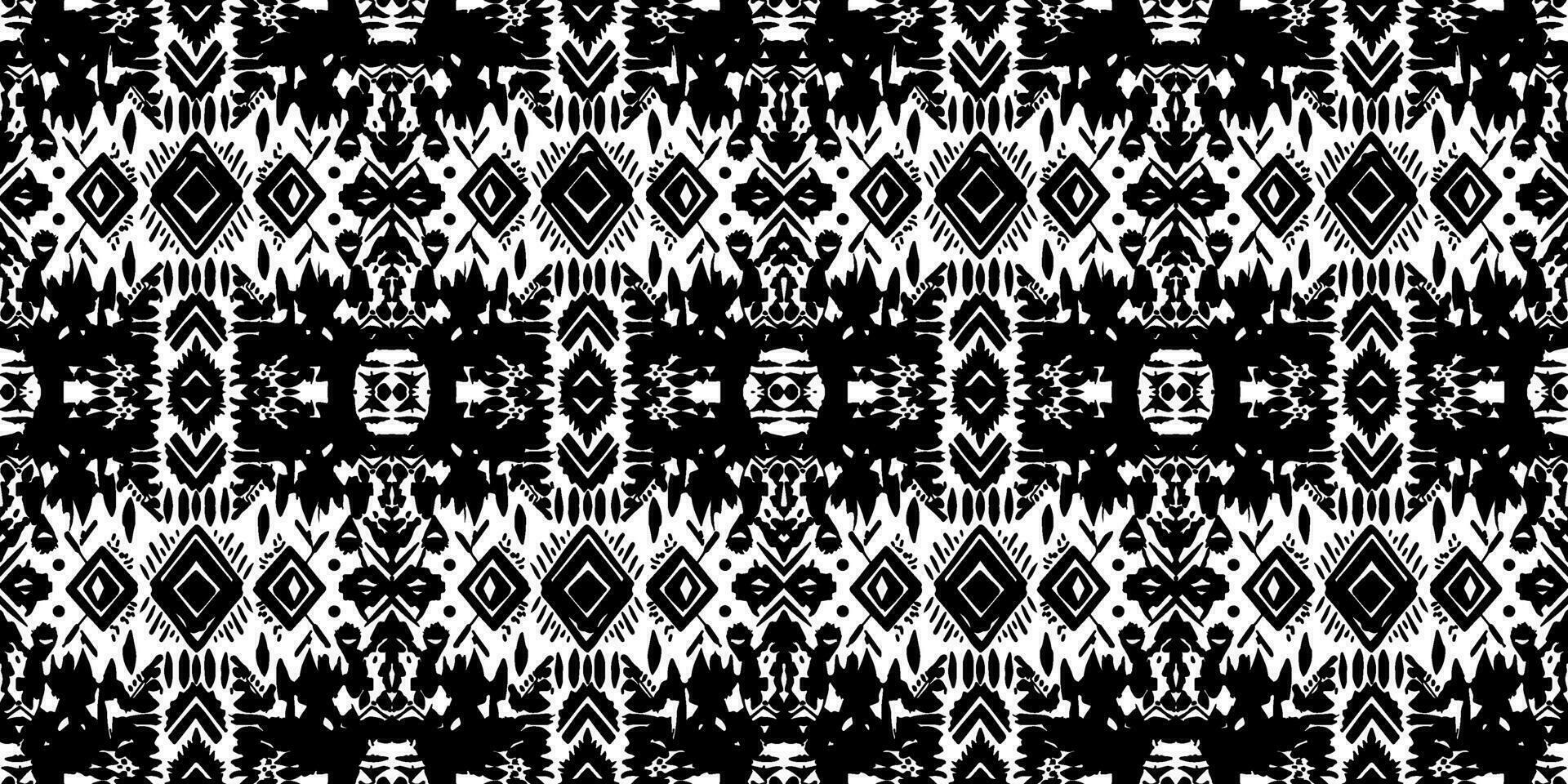 Seamless batik pattern, Seamless floral batik pattern, and Seamless motif pattern resemble ethnic boho, Aztec, and ikat styles. designed for use in satin, wallpaper, fabric, curtain, carpet, Batik vector