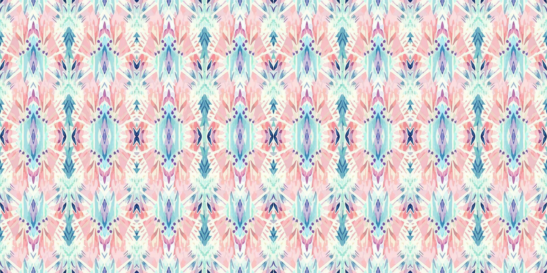 Seamless batik pattern, Seamless floral batik pattern, and Seamless motif pattern resemble ethnic boho, Aztec, and ikat styles. designed for use in satin, wallpaper, fabric, curtain, carpet, Batik vector