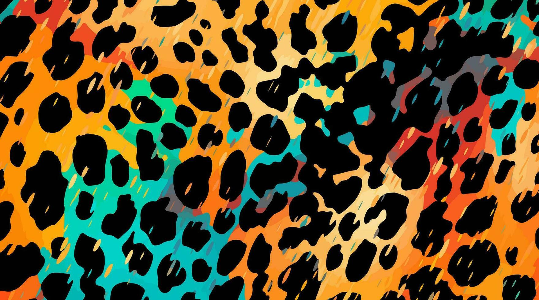 colorful leopard pattern texture, colorful Camouflage leopard vector, leopard fur texture or abstract pattern are designed for use in textile,wallpaper,fabric, clothing,Batik,background,Embroidery vector