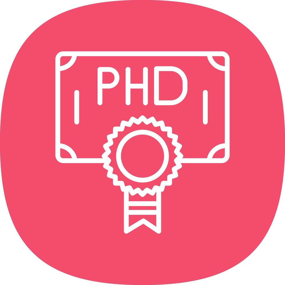 Phd Vector Icon Design