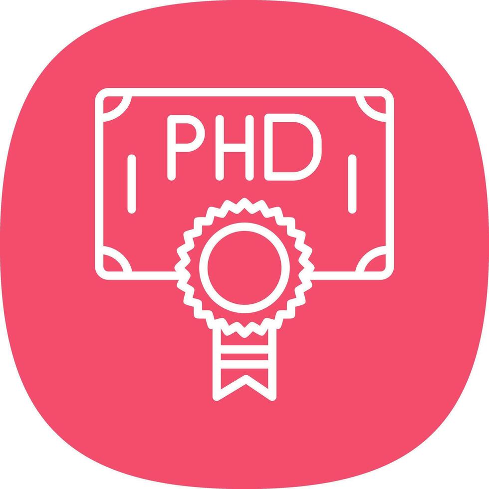 Phd Vector Icon Design