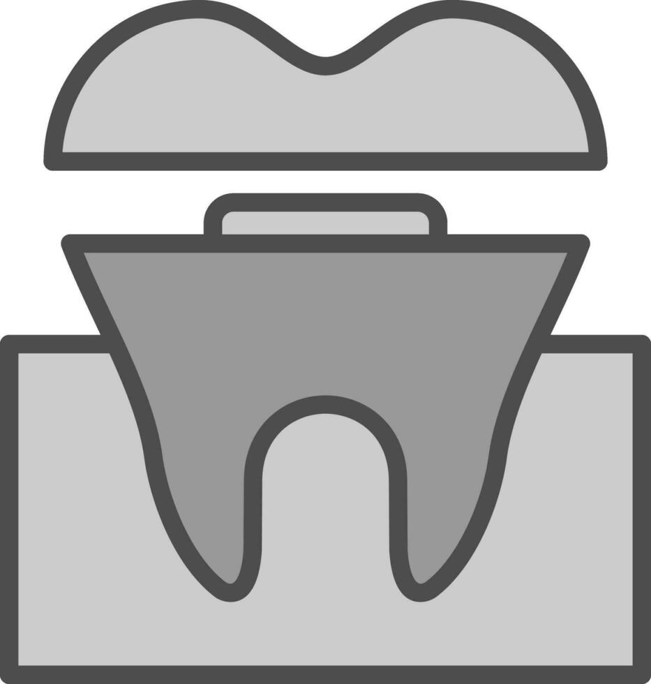 dental corona vector icono diseño