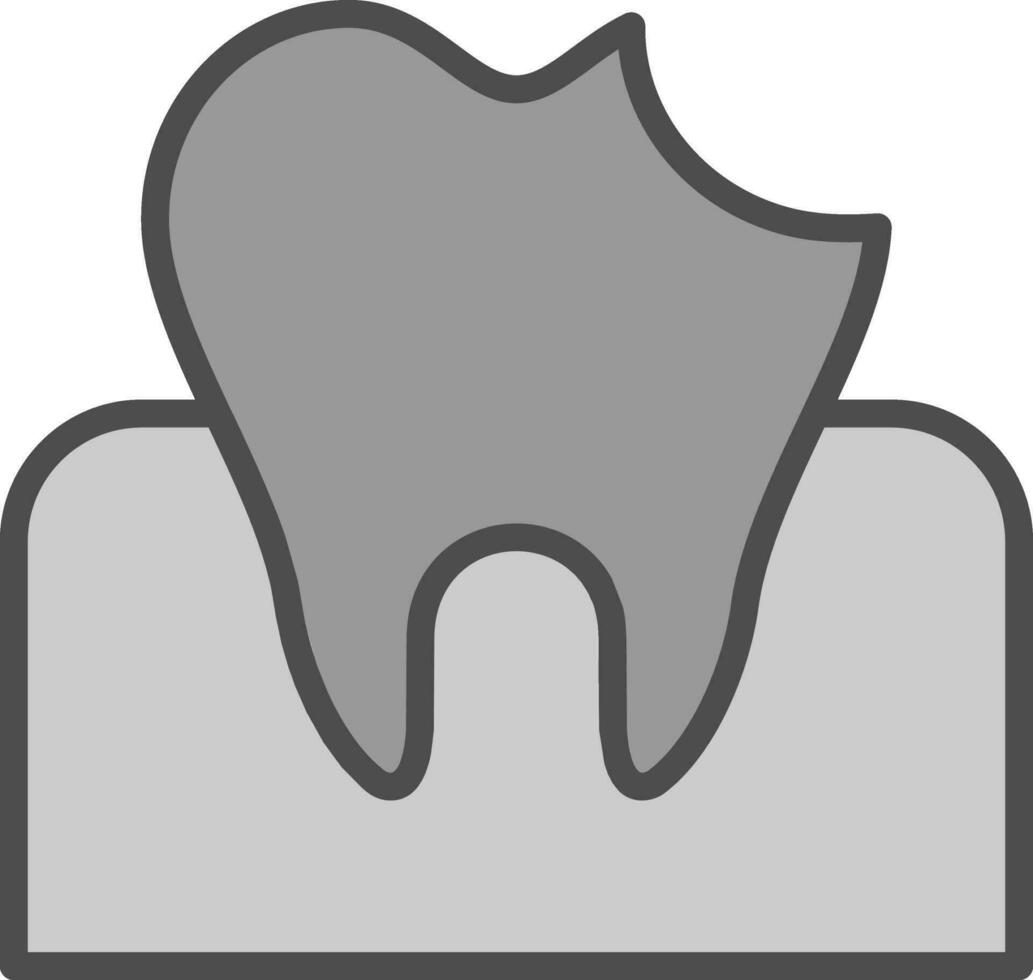 dental caries vector icono diseño