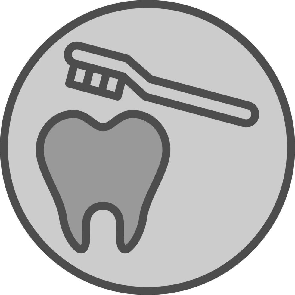 Cleaning Tooth Vector Icon Design