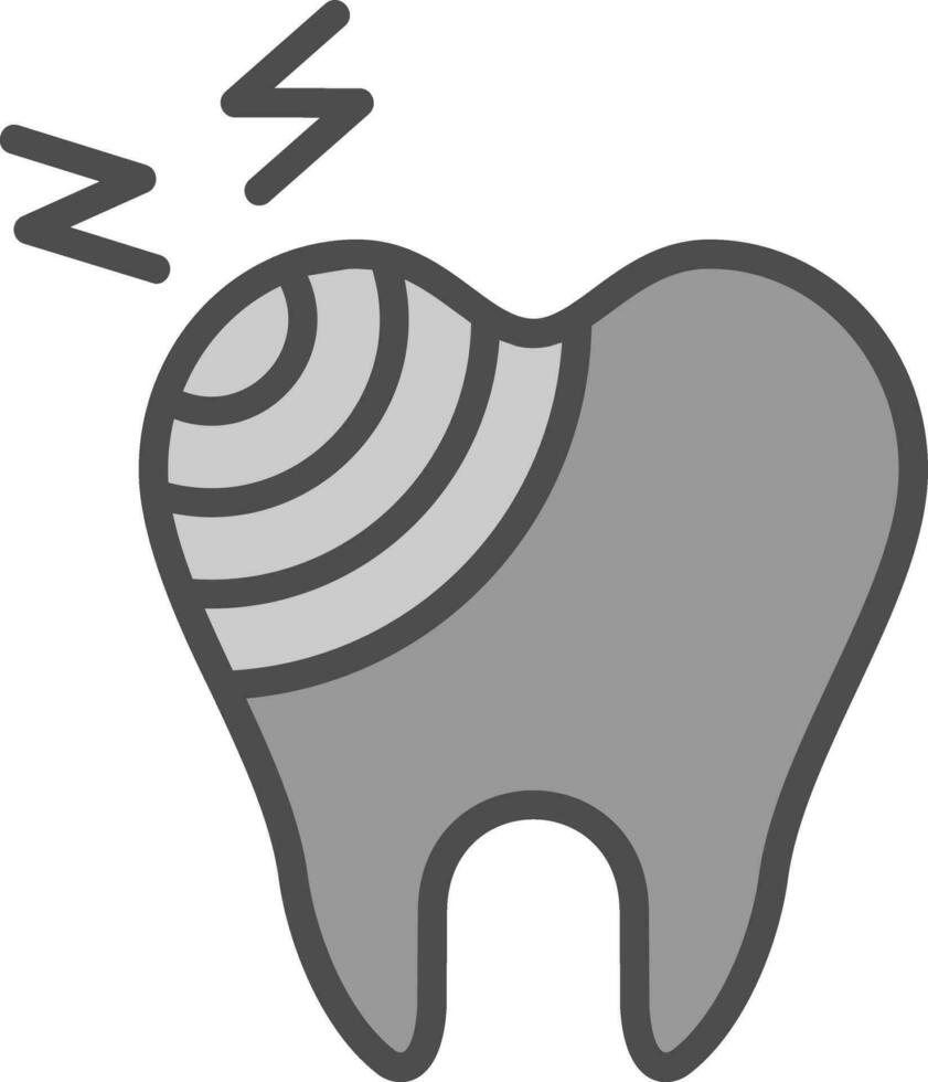 Broken Tooth Vector Icon Design