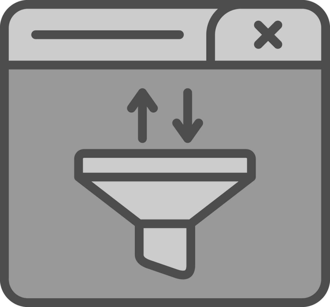 Funnel Vector Icon Design