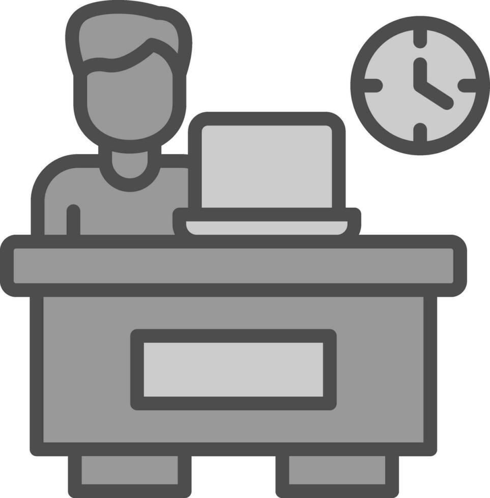 Over timing Vector Icon Design