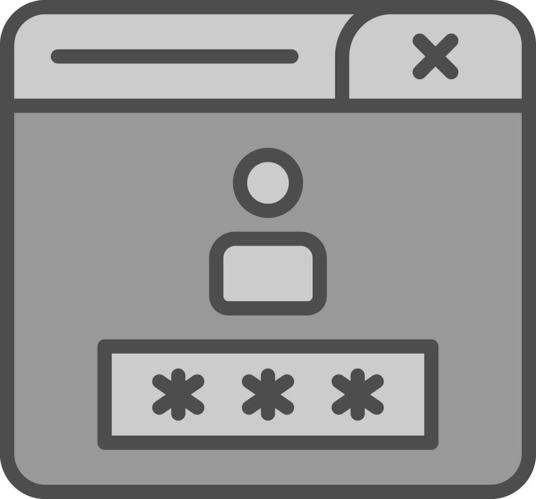 Login Vector Icon Design