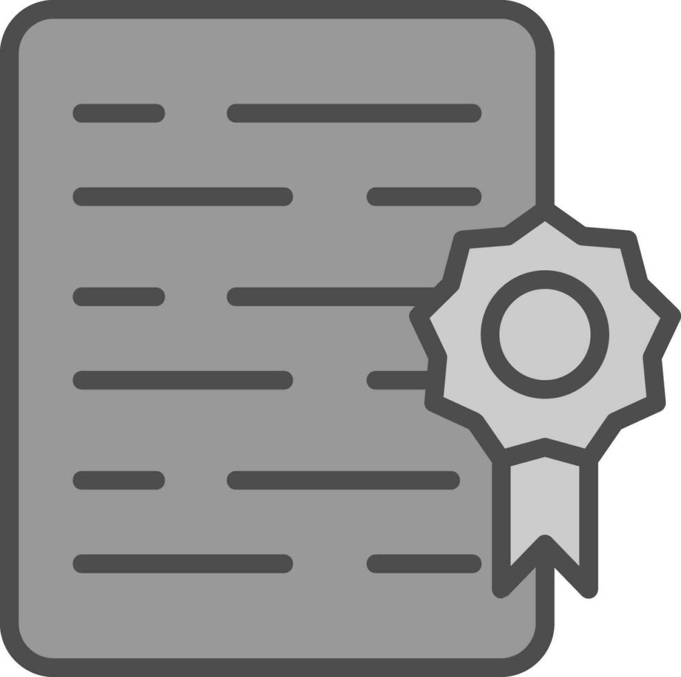Certificate Vector Icon Design