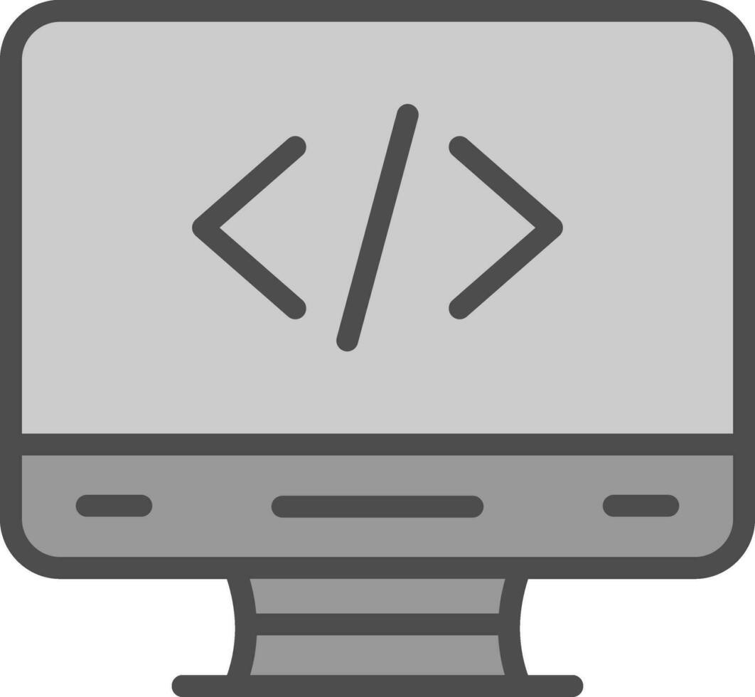 Coding Vector Icon Design