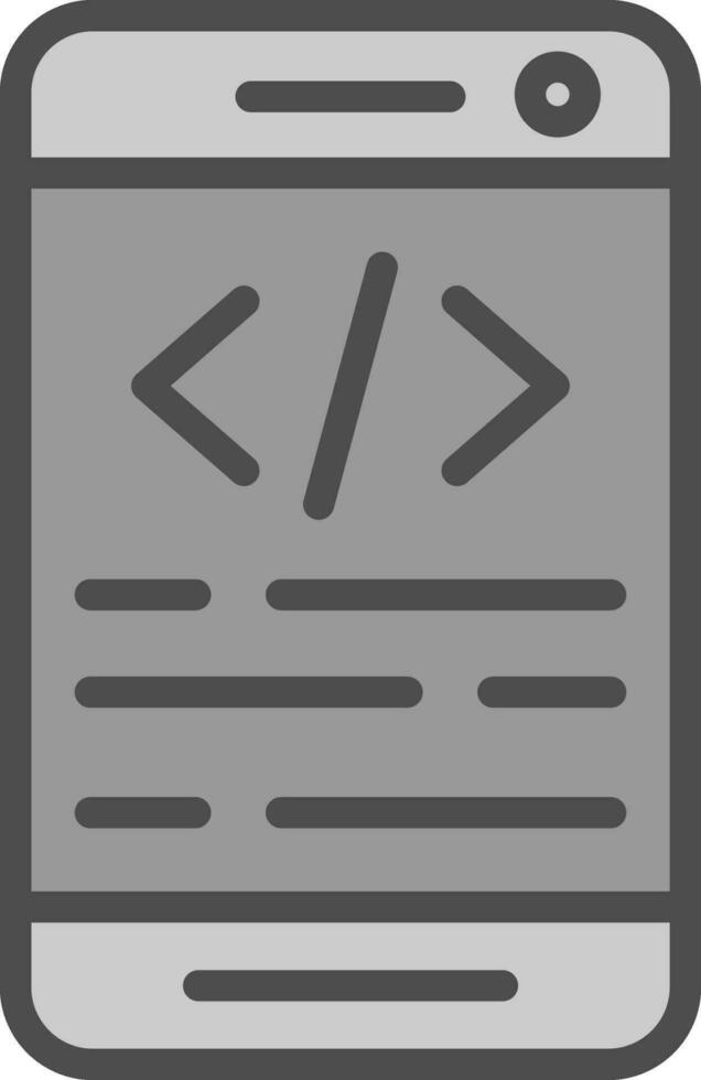 App coding Vector Icon Design