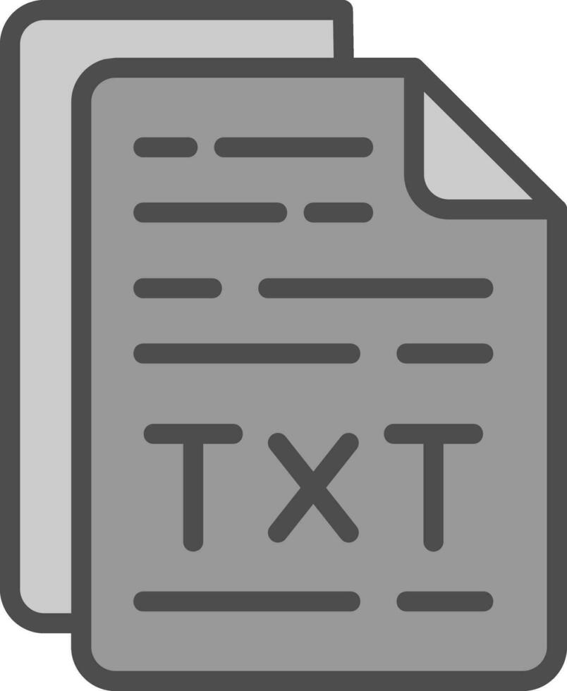 Txt File Vector Icon Design