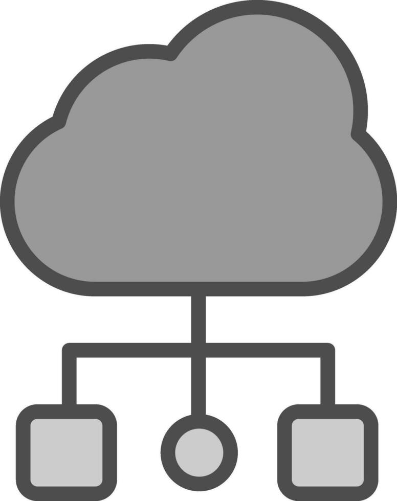 diseño de icono de vector de computación en la nube