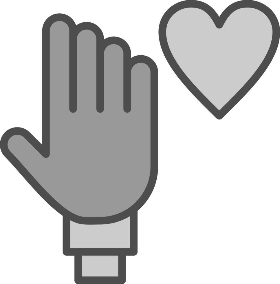 Palm Of Hand Vector Icon Design