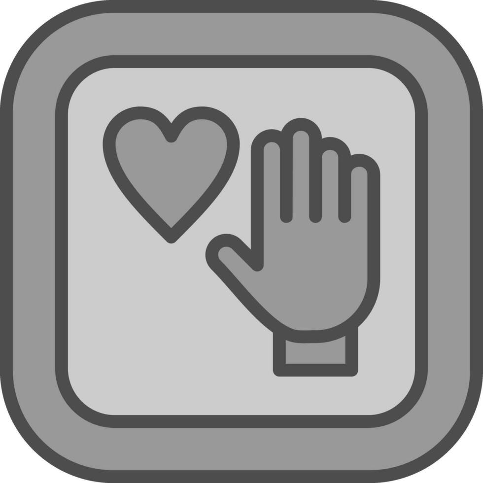 Palm Of Hand Vector Icon Design
