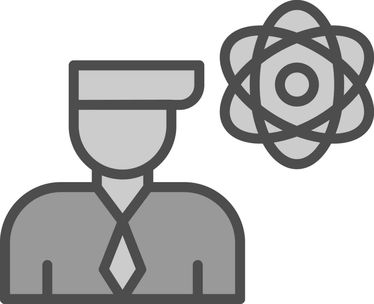 Researcher Vector Icon Design