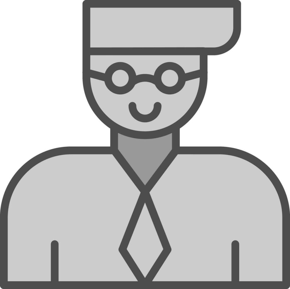 Professor Vector Icon Design