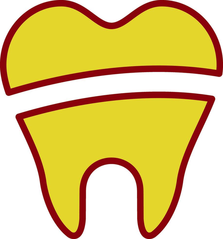 Dental Filling Vector Icon Design