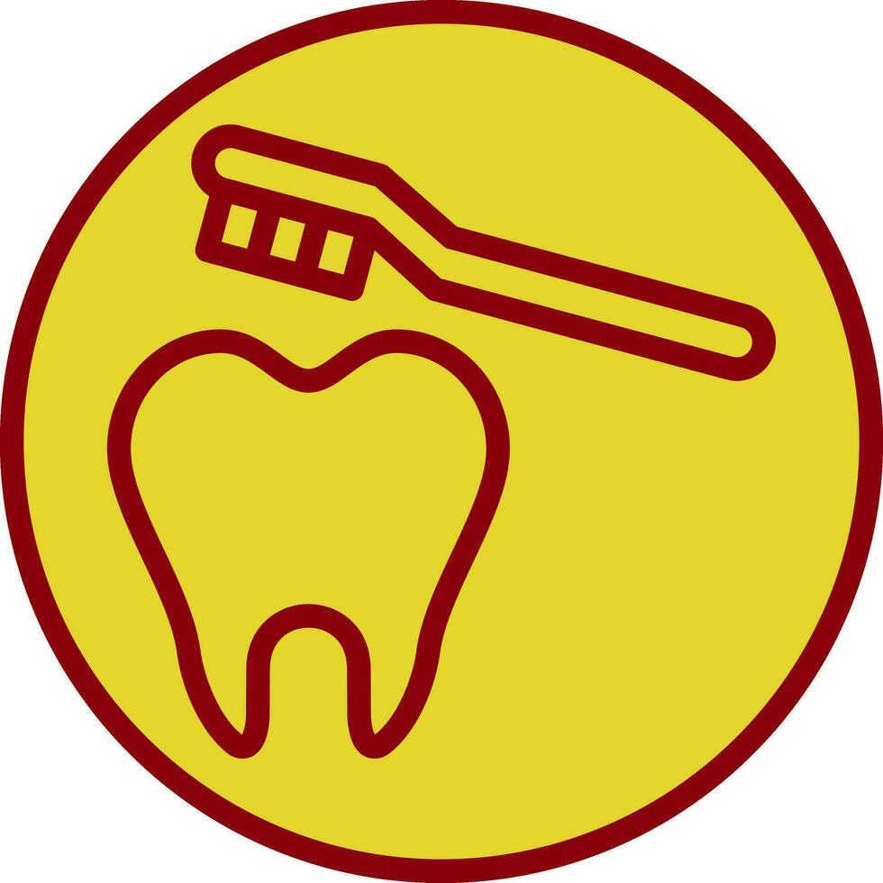 Cleaning Tooth Vector Icon Design