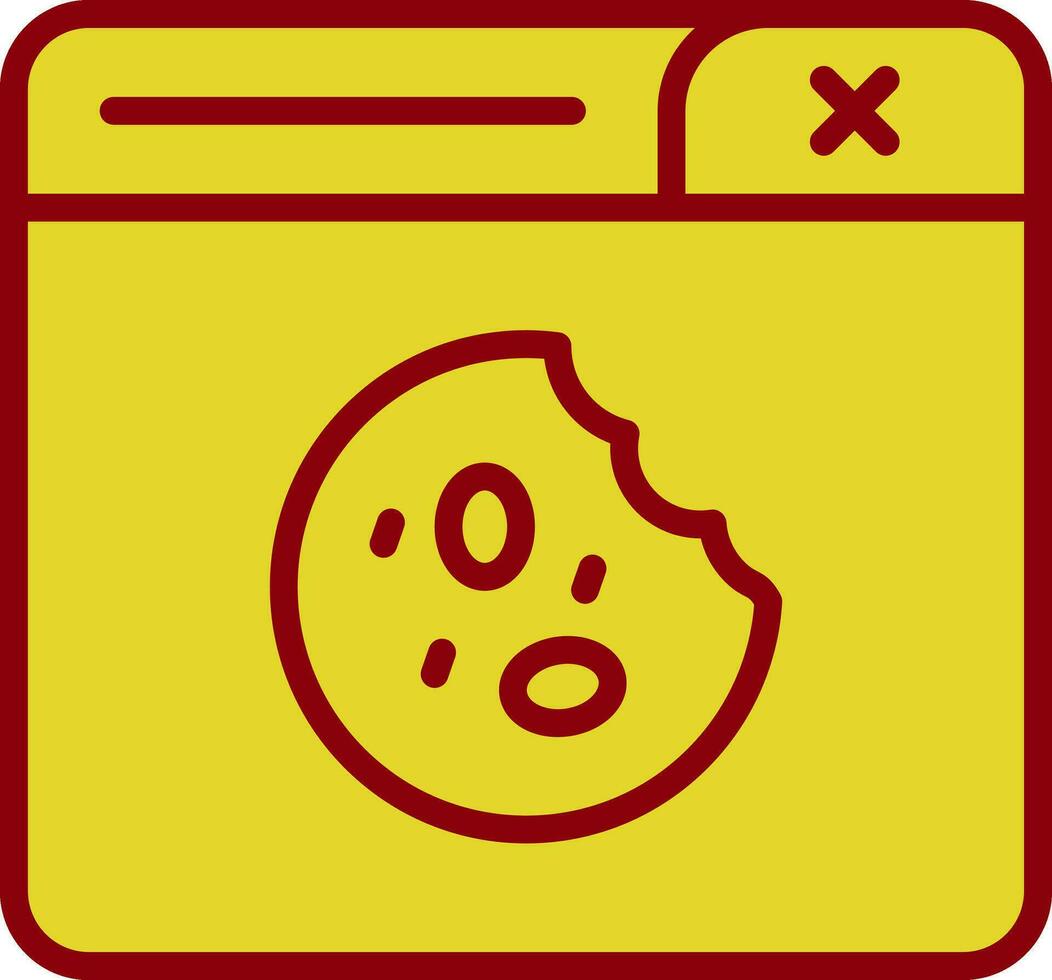 diseño de icono de vector de galletas