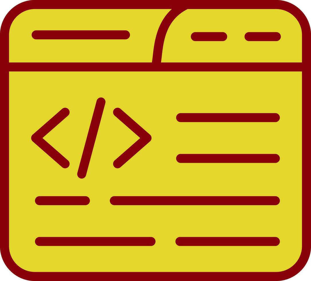 Web Coding Vector Icon Design