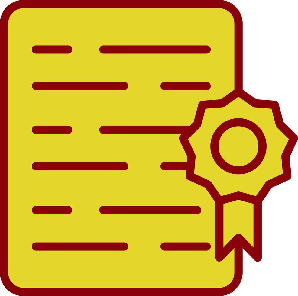 Certificate Vector Icon Design