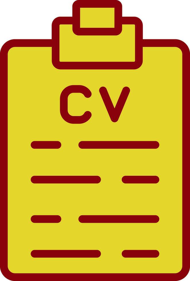 diseño de icono de vector cv