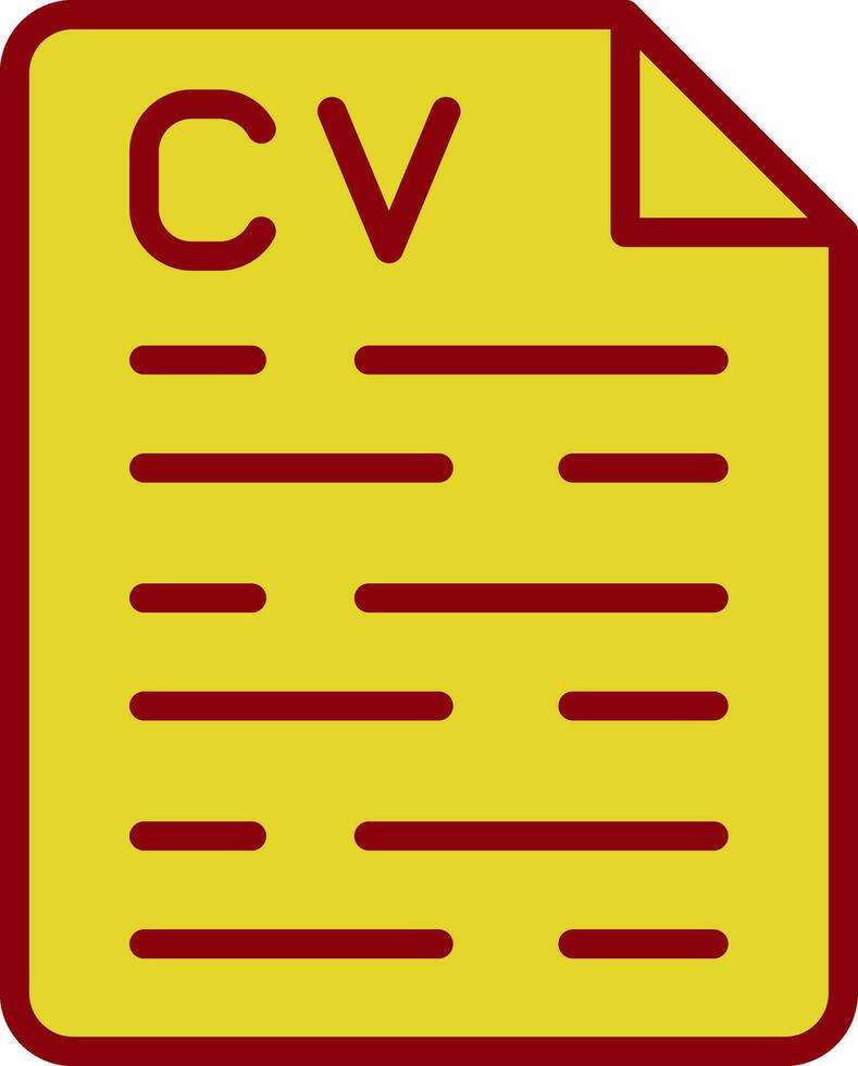 CV Vector Icon Design