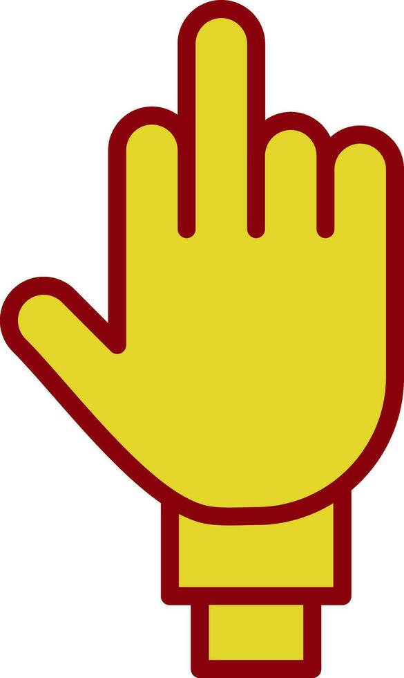 Middle Finger Vector Icon Design